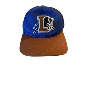 Durham Bulls Hat Cap Strap Back Mens One Size Fits Most Blue Brown MILB Baseball